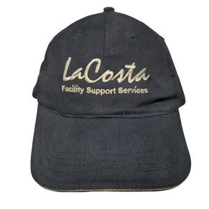 La Costa Facility Support Services Slideback Hat Black OSFA Zkapz